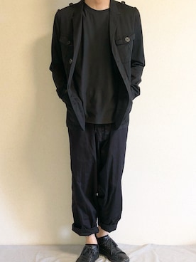 「アイテム（ジャケット/アウター）」を使った、Namichiさん（メンズ・174cm）の夏コーディネート