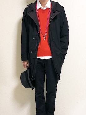 「URBAN RESEARCH（アーバンリサーチ）のアイテム（ニット/セーター）」を使った、Namichiさん（メンズ・174cm）の秋コーディネート
