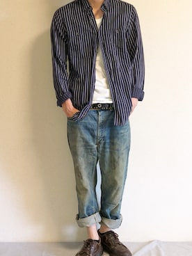 「Dr. Martens（ドクターマーチン）のアイテム」を使った、Namichiさん（メンズ・174cm）の夏コーディネート