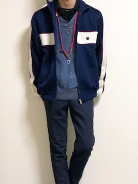 「アイテム（モッズコート）」を使った、Namichiさん（メンズ・174cm）の冬コーディネート