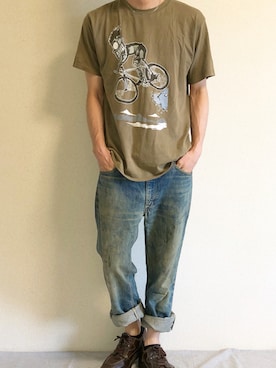 「Dr. Martens（ドクターマーチン）のアイテム」を使った、Namichiさん（メンズ・174cm）の夏コーディネート