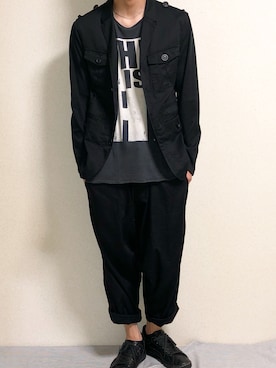 「アイテム（テーラードジャケット）」を使った、Namichiさん（メンズ・174cm）の夏コーディネート