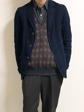 「JOURNAL STANDARD（ジャーナルスタンダード）のアイテム」を使った、Namichiさん（メンズ・174cm）の冬コーディネート