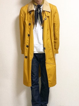 「アイテム（バンダナ/スカーフ）」を使った、Namichiさん（メンズ・174cm）の秋コーディネート