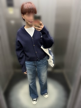 「upperhights（アッパーハイツ）のアイテム」を使った、マッシュさん（レディース・162cm）の秋コーディネート