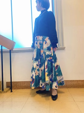 「water massage（ウォーターマッサージ）のアイテム」を使った、HIMIKO  大阪高島屋店さん（レディース・150cm）の冬コーディネート