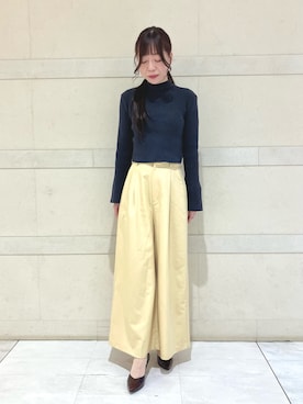 「アイテム（パンプス）」を使った、HIMIKO　井筒屋本店さん（レディース・160cm）の秋コーディネート