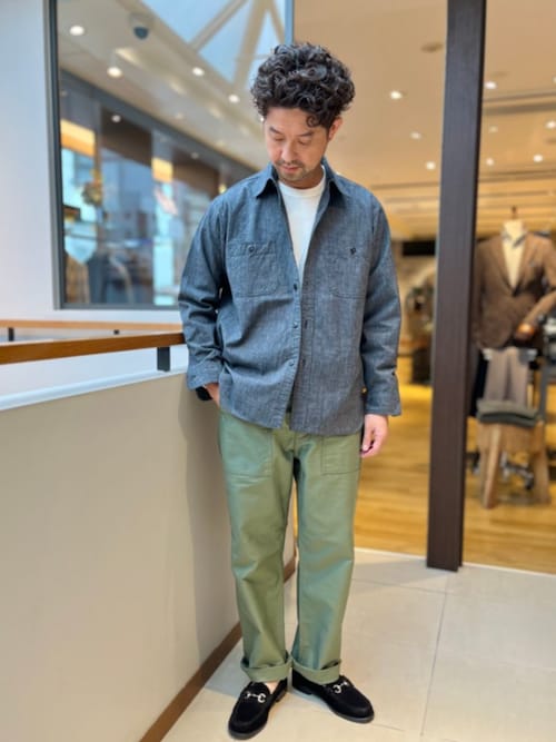 SHIPS: AUTHENTIC シャンブレー ワークシャツ（シャツ/ブラウス