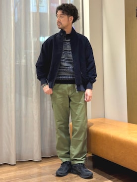 「SHIPS（シップス）のアイテム（その他パンツ）」を使った、佐藤さん（メンズ・173cm）の秋コーディネート