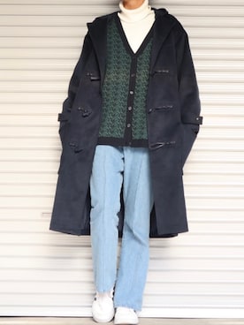 「Ellno Loset（エルノロゼット）のアイテム（ニット/セーター）」を使った、Shinさん（メンズ・178cm）の秋コーディネート