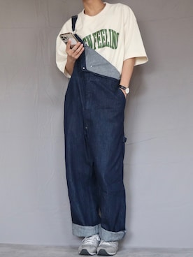 「ごきげんウィーク」｜「アイテム（オールインワン・サロペット）」を使った、Shinさん（メンズ・178cm）の春コーディネート