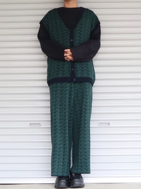 「Ellno Loset（エルノロゼット）のアイテム（ニット/セーター）」を使った、Shinさん（メンズ・178cm）の秋コーディネート