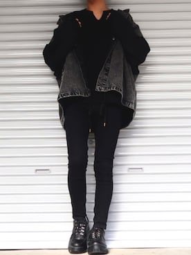 「ADRER（アドラー）のアイテム（デニムジャケット）」を使った、Shinさん（メンズ・178cm）の秋コーディネート