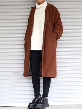 「kutir（クティール）のアイテム（その他アウター）」を使った、Shinさん（メンズ・178cm）の秋コーディネート