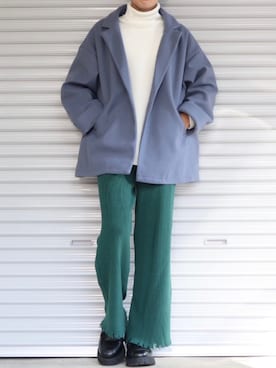 「unrelaxing（アンリラクシング）のアイテム（テーラードジャケット）」を使った、Shinさん（メンズ・178cm）の秋コーディネート