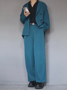 「Ellno Loset（エルノロゼット）のアイテム（スラックス）」を使った、Shinさん（メンズ・178cm）の春コーディネート