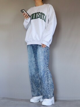 「Lazar（ラザル）のアイテム（トップス）」を使った、Shinさん（メンズ・178cm）の秋コーディネート