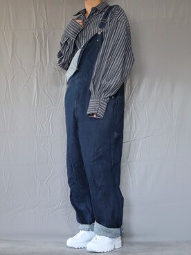 「outfit」｜「アイテム（オールインワン・サロペット）」を使った、Shinさん（メンズ・178cm）の春コーディネート