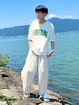 「shiki tokyo（シキトウキョウ）のアイテム」を使った、Shinさん（メンズ・178cm）の夏コーディネート
