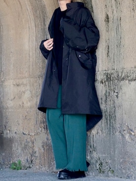「Ellno Loset（エルノロゼット）のアイテム（ニット/セーター）」を使った、Shinさん（メンズ・178cm）の冬コーディネート