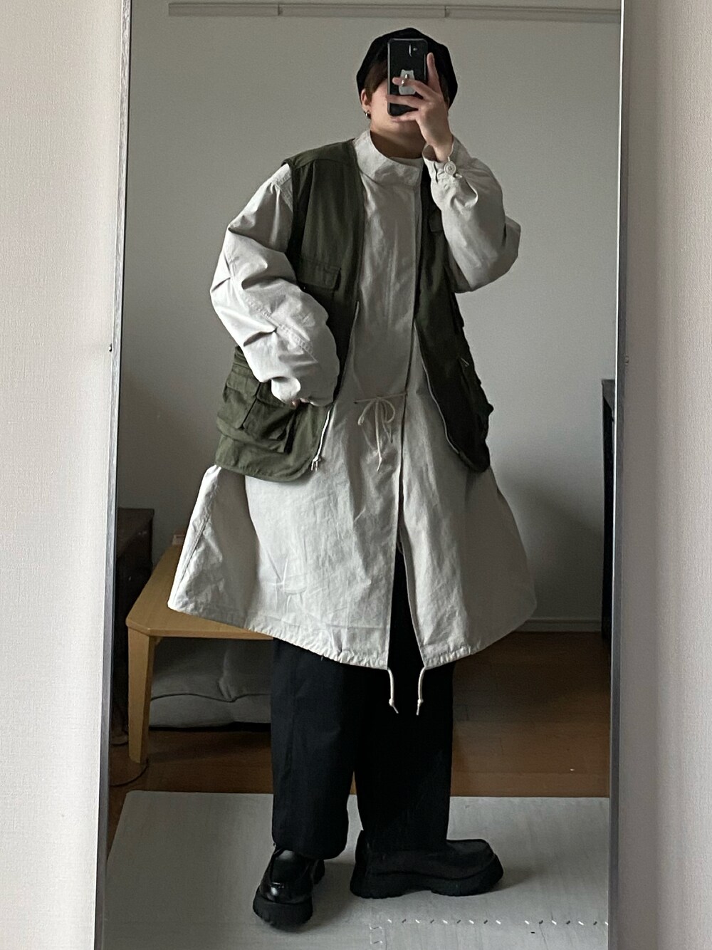 M65】loose military coat (3WAY) / M65ルーズミリタリーコート