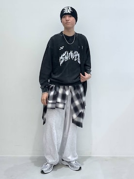 「ALAND（エーランド）のアイテム（トップス）」を使った、Rikutoさん（メンズ・178cm）の秋コーディネート