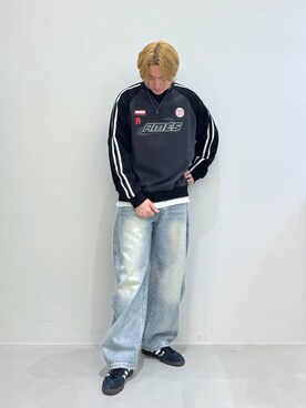 「ALAND（エーランド）のアイテム（シューズ）」を使った、Rikutoさん（メンズ・178cm）の春コーディネート