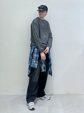 「ALAND（エーランド）のアイテム（トップス）」を使った、Rikutoさん（メンズ・178cm）の秋コーディネート