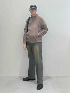 「LMCのアイテム」を使った、Rikutoさん（メンズ・178cm）の秋コーディネート