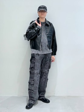 「ALAND（エーランド）のアイテム（ブーツ）」を使った、Rikutoさん（メンズ・178cm）の秋コーディネート