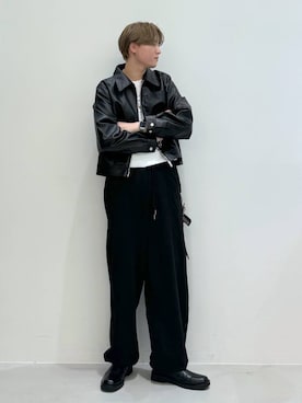 「LMCのアイテム」を使った、Rikutoさん（メンズ・178cm）の秋コーディネート
