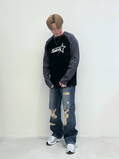tシャツ 「UNISEX」SAINTPAIN／ビッグスターロゴロングスリーブＴ 2121556 レディース メンズ tシャツ 「UNISEX」SAINTPAIN／ビッグスターロゴロングスリーブ