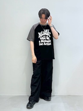 「ISTKUNST（イストクンスト）のアイテム」を使った、Rikutoさん（メンズ・178cm）の春コーディネート