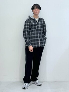 「ALAND（エーランド）のアイテム（トップス）」を使った、Rikutoさん（メンズ・178cm）の秋コーディネート