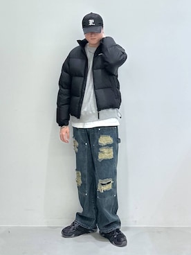 「LMCのアイテム」を使った、Rikutoさん（メンズ・178cm）の秋コーディネート