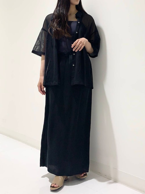 『2サイズ展開』キュプラサテンストレートスカート