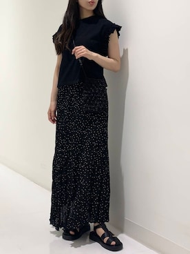 「URBAN RESEARCH ROSSO WOMEN（アーバンリサーチ　ロッソ）のアイテム（スカート）」を使った、minmi.さん（レディース・165cm）の夏コーディネート