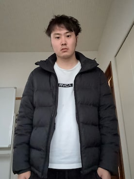 「アイテム（ダウンジャケット/コート）」を使った、tjatwoさん（メンズ・180cm）の秋コーディネート