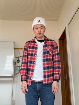 「Right-on（ライトオン）のアイテム」を使った、tjatwoさん（メンズ・180cm）の春コーディネート