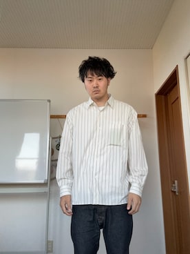 「H&M（エイチ・アンド・エム）のアイテム（パンツ）」を使った、tjatwoさん（メンズ・180cm）の夏コーディネート