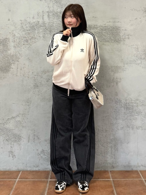 海外限定カラーL☆adidasワッフルニットトラックトップ ブラウン