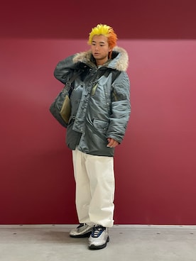 「N3B」｜ケンシンさん（メンズ・170cm）の冬コーディネート