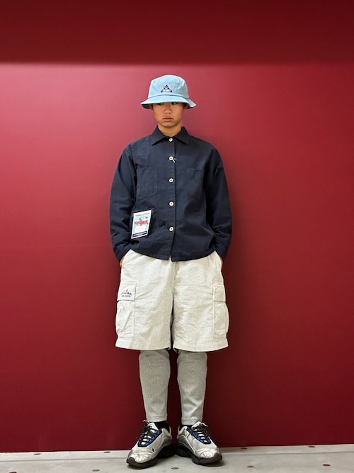 SUCKER STRIPE VACATION CARGO SHORTS / サッカーストライプ バケーション カーゴショーツ / AVIREX / アヴィレックス