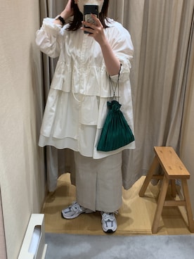 「KBF+（ケービーエフプラス）のアイテム（スカート）」を使った、A.さん（レディース・157cm）の春コーディネート