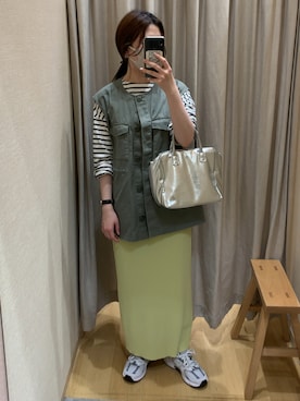 「ミニタリー」｜A.さん（レディース・157cm）の春コーディネート