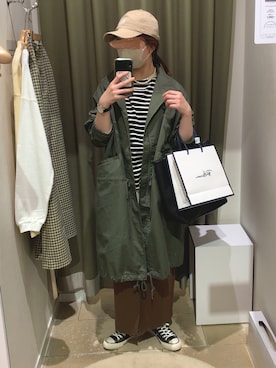 「ミニタリー」｜A.さん（レディース・157cm）の春コーディネート
