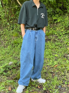 「epnok（エプノック）のアイテム（パンツ）」を使った、takeki25さん（メンズ・163cm）の夏コーディネート