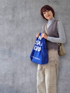 「LOEWE（ロエベ）のアイテム」を使った、yukikiさん（レディース・170cm）の春コーディネート