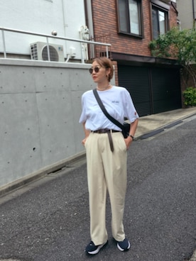 「アイテム（スニーカー）」を使った、yukikiさん（レディース・170cm・50代）の夏コーディネート