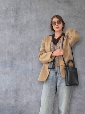 「アイテム（ジャケット/アウター）」を使った、yukikiさん（レディース・170cm・50代）の秋コーディネート